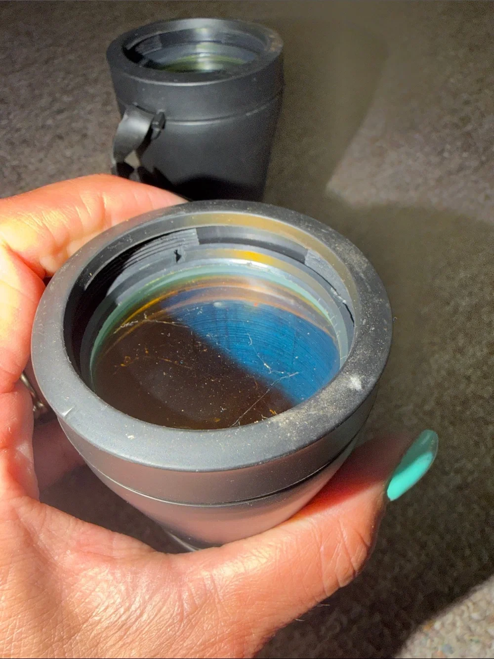 Binoculars 10 x 50 missing 1 Lens Caps day/night